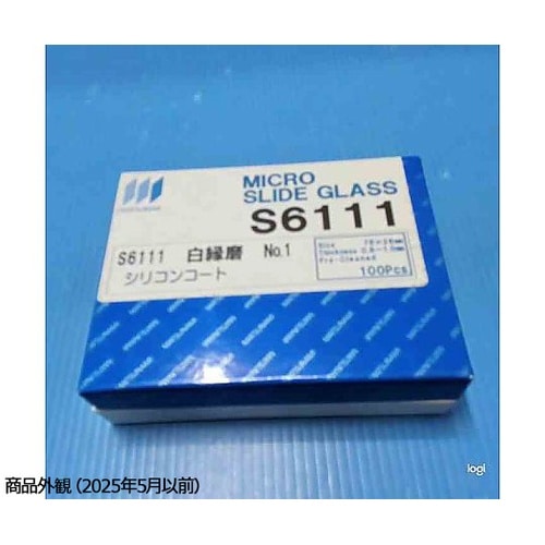 スライドグラス 白縁磨シリコン No.1