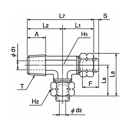 クイックシール接手(インサートタイプ・黄