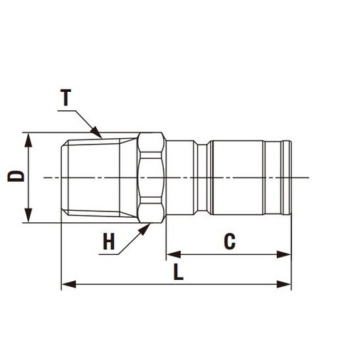 コンパクトゼロスピルカプラ(プラグ)ステ