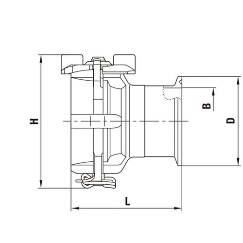 サニタリーカプラ(ソケット)2.0S ヘ