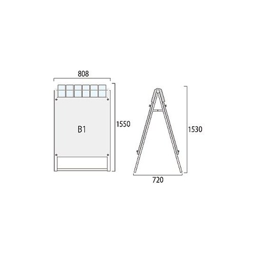 ポスター用スタンド看板パンフレットケース