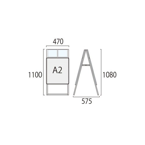 ポスターグリップスタンド看板カタログケー
