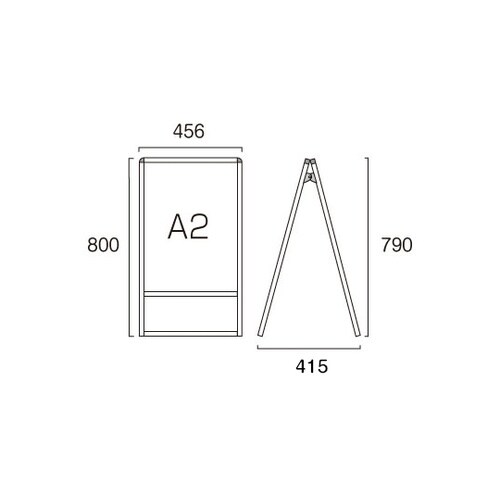 バリウススタンド看板 A2両面 ウエイト