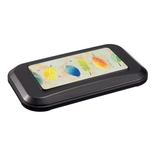 玉渕副食容器 本体(クロ)蓋(リーフ)セ