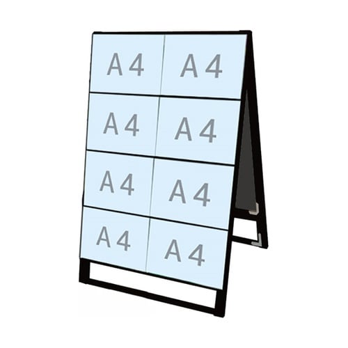 ブラックカードケーススタンド看板 A4横