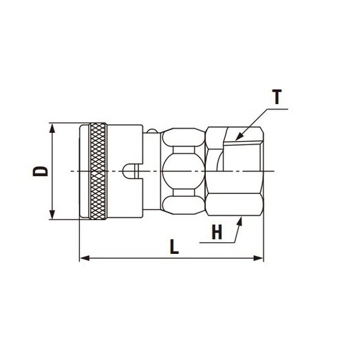 ハイカプラBLストッパー付き(ソケット)