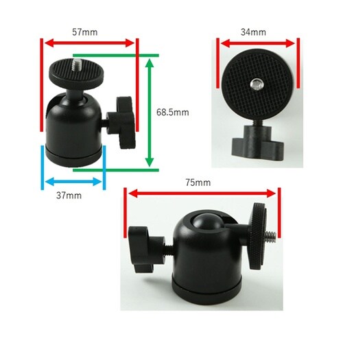 自由雲台 360度回転 1/4インチネジ