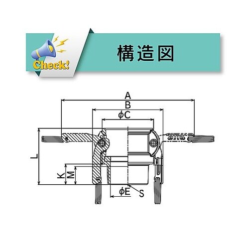 633−BBL−4−SST カムロック