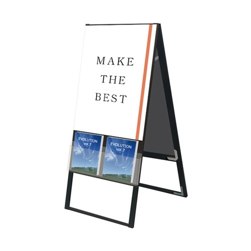 ブラックカタログケーススタンド看板 Uタ