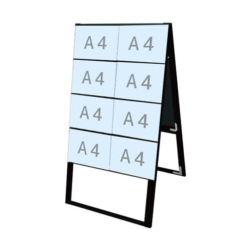 ブラックカードケーススタンド看板 A4横