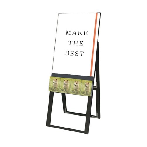 ブラックパンフレットケーススタンド看板