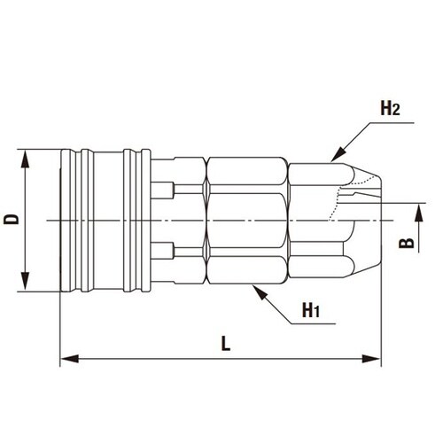 コンパクトカプラ(ソケット)真ちゅう F