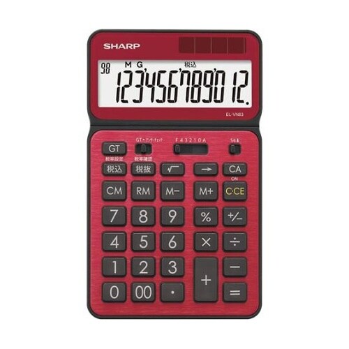 カラー・デザイン電卓 EL−VN83−R
