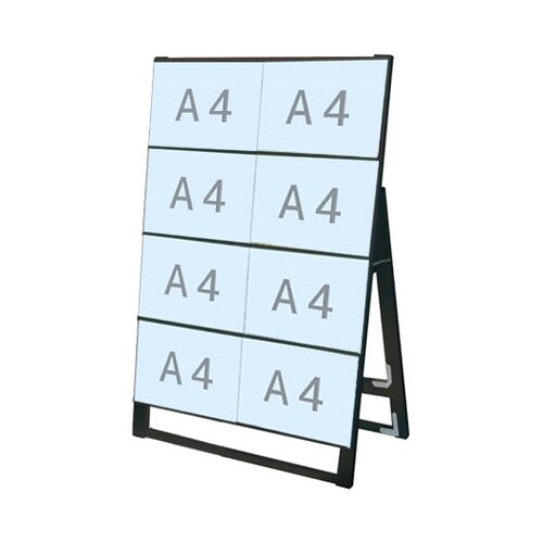 ブラックカードケーススタンド看板 A4横