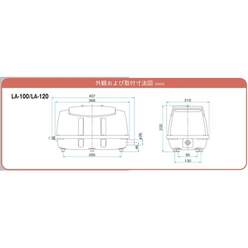 ブロワー 使用圧力範囲10ー23kPa