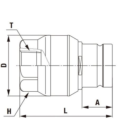 FFカプラ(プラグ)特殊鋼(無電解ニッケ