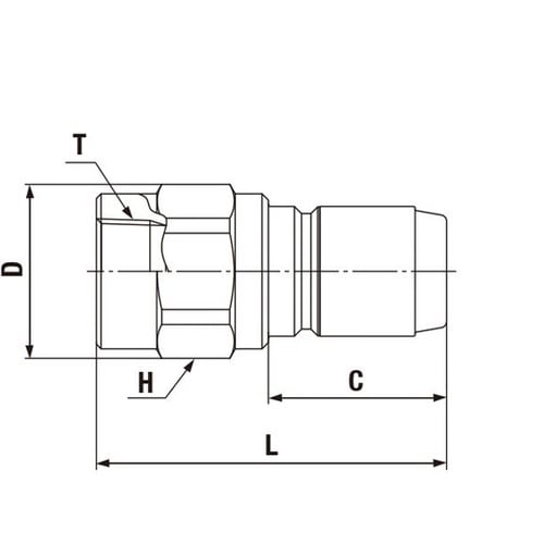 350カプラ(プラグ)特殊鋼(ニッケルめ