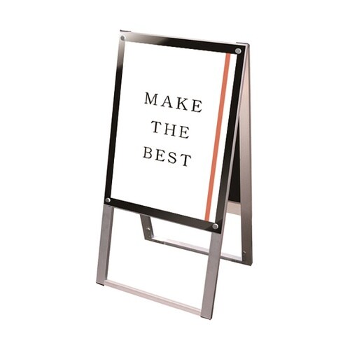 ポスター用スタンド看板 A2両面ブラック