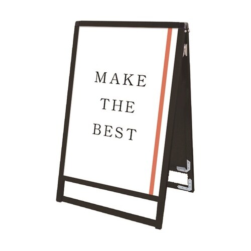 ブラックバリウススタンド看板 A1ロウ両