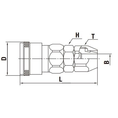 ナットカプラ(ソケット)鋼鉄(クロムめっ