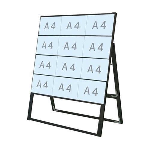 ブラックカードケーススタンド看板 A4横