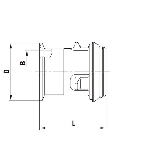 サニタリーカプラ(プラグ)1.5Sヘルー