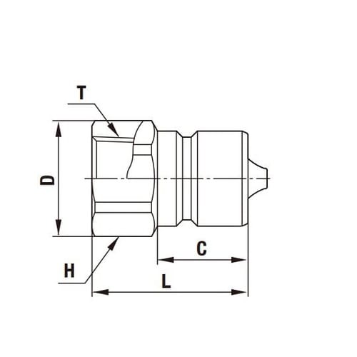 ハイフローカプラ(プラグ)真ちゅう ふっ