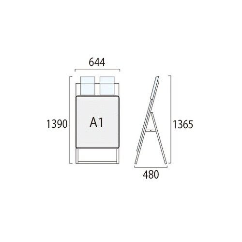 ポスターグリップスタンド看板カタログケー