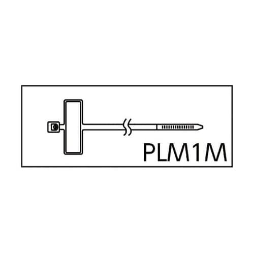 旗型タイプナイロン結束バンド 難燃性白