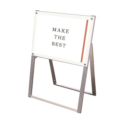 ポスター用スタンド看板 A2横片面ホワイ