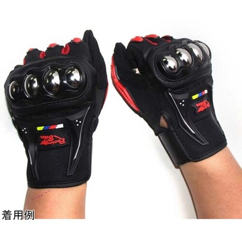 バイク用グローブ スマホ操作対応 M レ