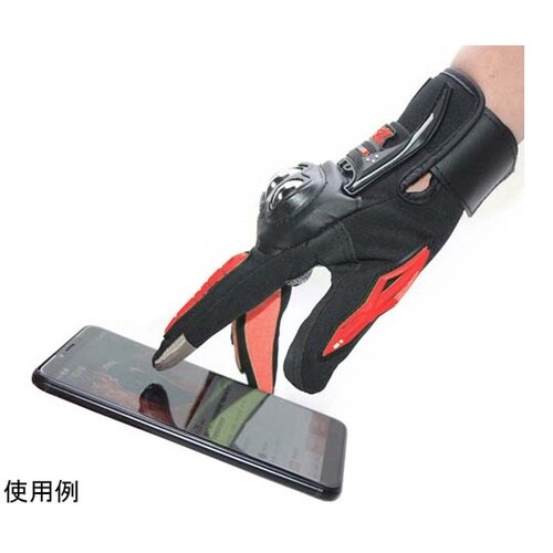 バイク用グローブ スマホ操作対応 M レ