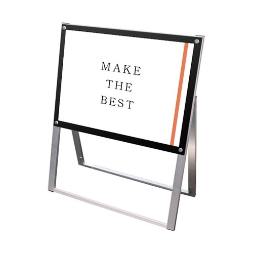 ポスター用スタンド看板 B2横片面ブラッ