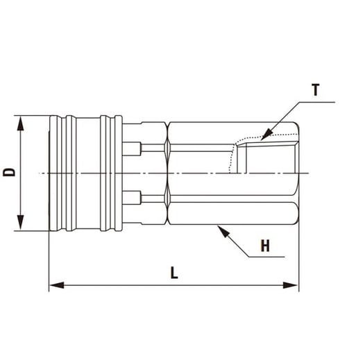 コンパクトカプラ(ソケット)真ちゅう F
