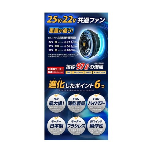 【22V 胸スイッチ付き用】デバイスフル