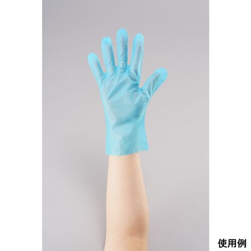 ポリエチレン手袋ブルー(TPE)SS 1