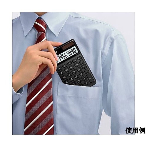 10桁 計算機(ホワイト) EA761G