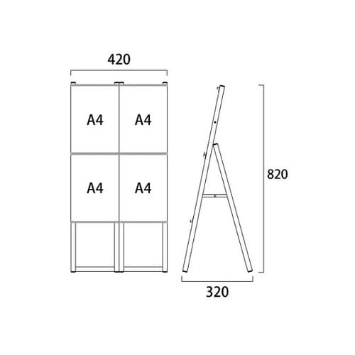 イージーリンクスタンド看板 A4 2セッ