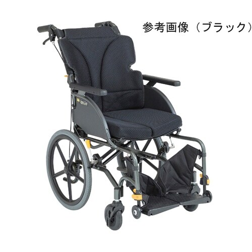 アルミ製介助式車椅子 ドラロックフットブ