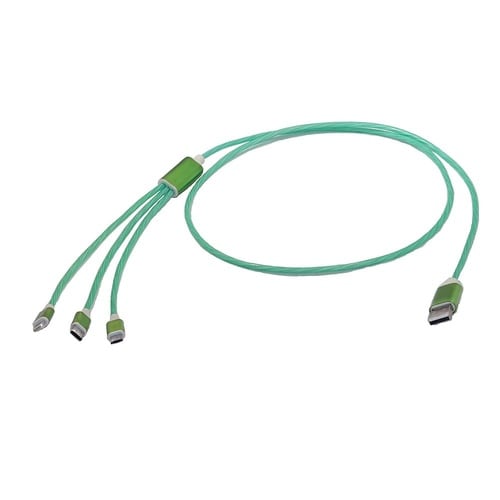 発光タイプ3in1スマートフォン用USB