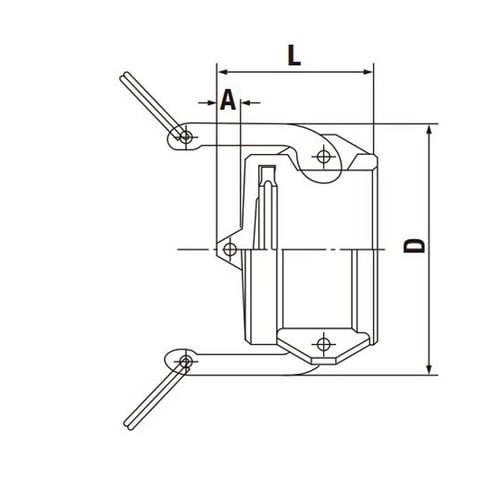 レバーロックカプラ(プラグ用キャッブ)ア