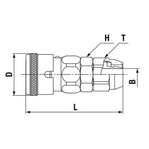 ハイカプラBLストッパー付き(ソケット)