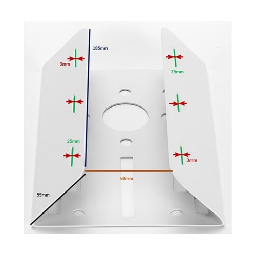 監視・ドームカメラポールマウントブラケッ