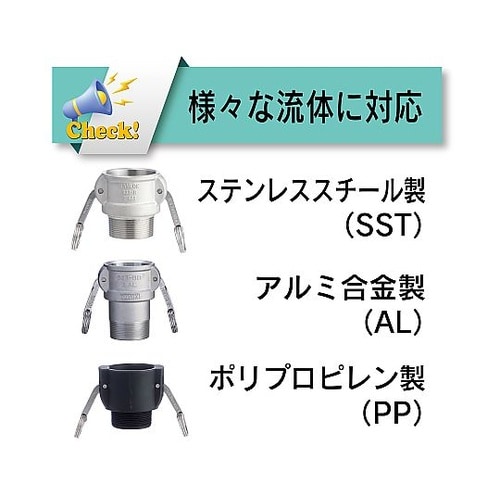 カムロック カプラー オネジ ブロンズ