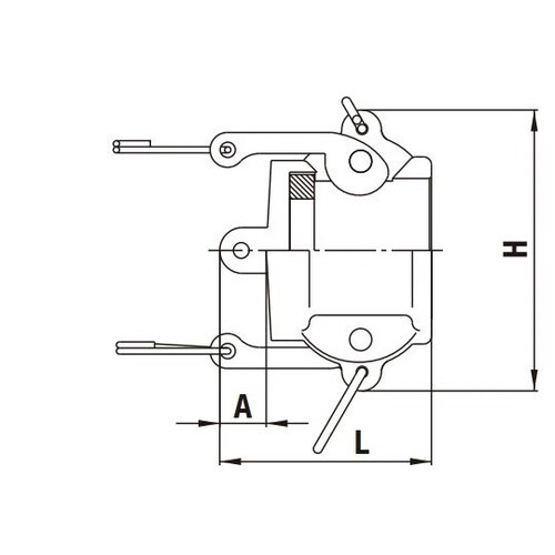 レバーロックカプラ(プラグ用キャッブ)ポ