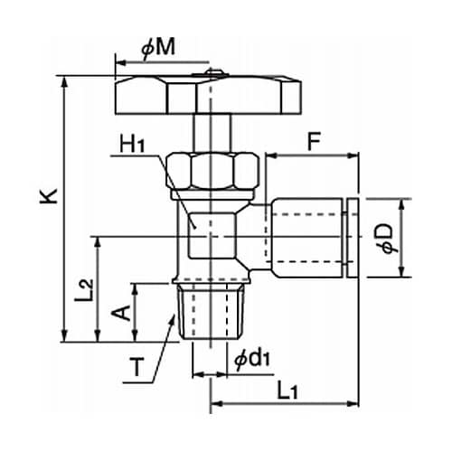 ミニチュアバルブ プッシュワンタイプ(ア