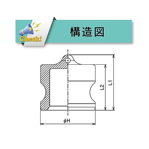 634−A−3−SST カムロック