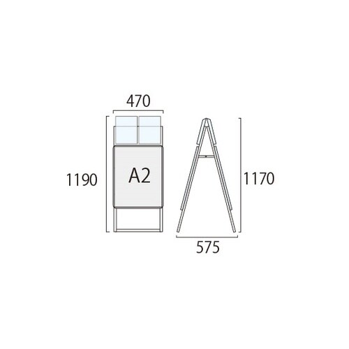 ポスターグリップスタンド看板カタログケー