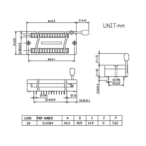 ELK324ユニバーサルソケット24ピン