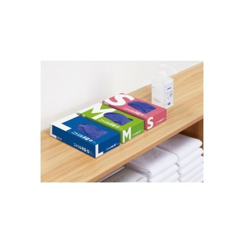 サイズが分かりやすいニトリル手袋 粉無